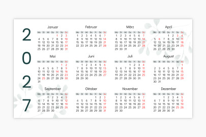 Taschenkalender - Schablone ID 645