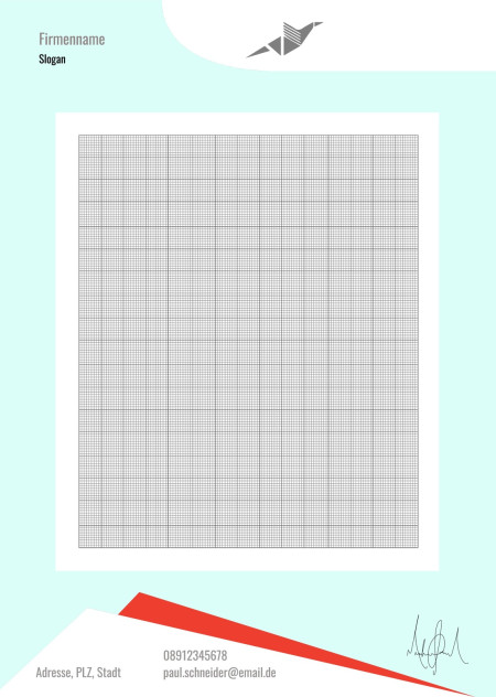 Briefpapier - Schablone ID 17706