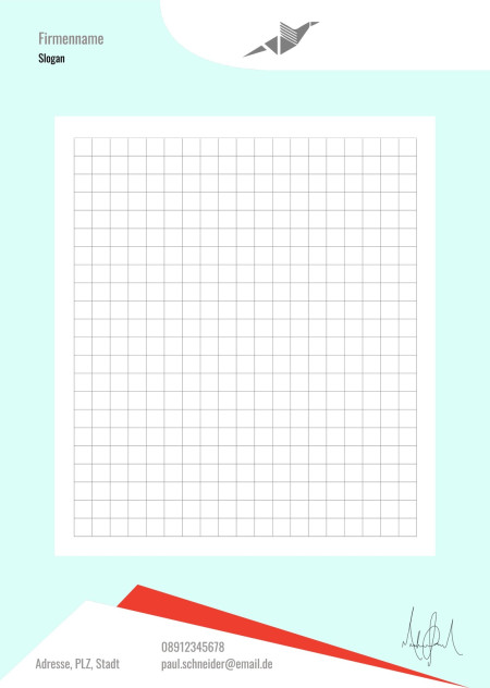 Briefpapier - Schablone ID 17708