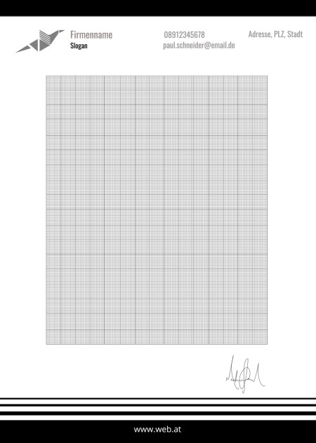 Briefpapier - Schablone ID 17711