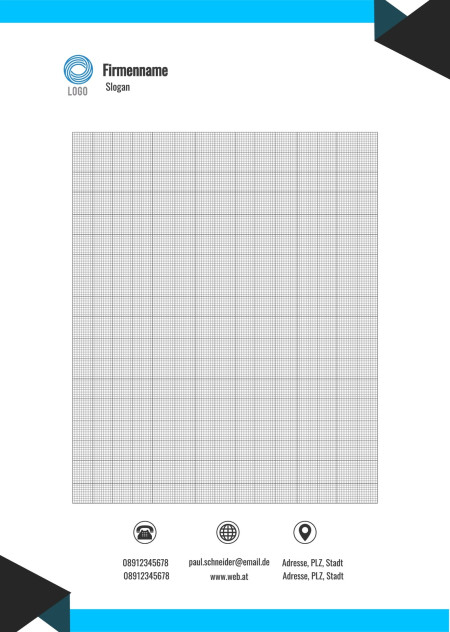 Briefpapier - Schablone ID 17719