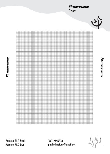 Briefpapier - Schablone ID 17722