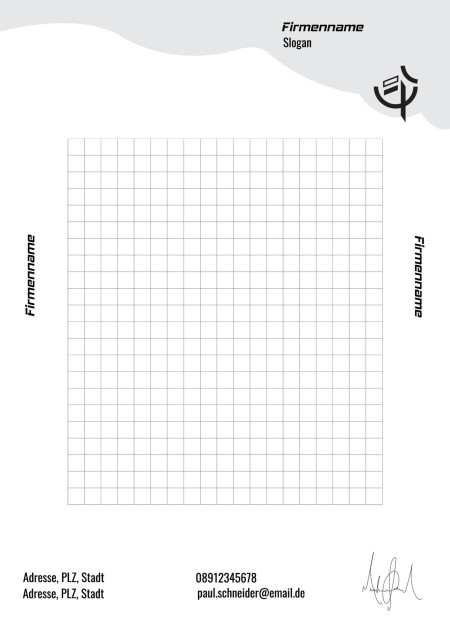 Briefpapier - Schablone ID 17724