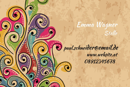 Visitenkarten - Schablone ID 17809