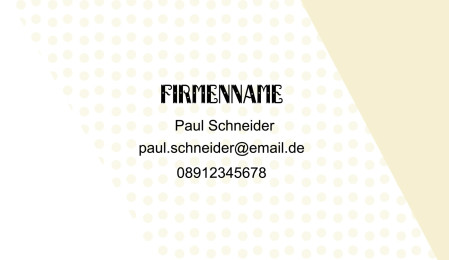 Visitenkarten - Schablone ID 17843