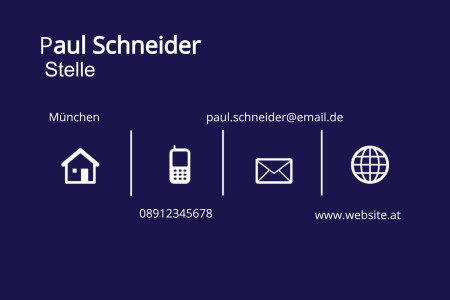 Visitenkarten - Schablone ID 17845