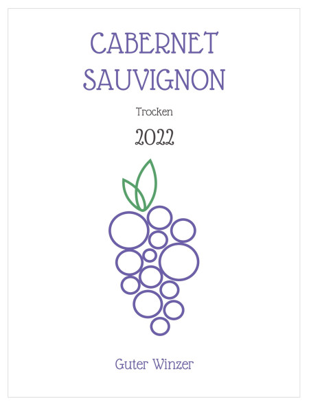 Flaschenetiketten - Schablone ID 17850