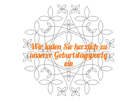 Partyeinladungen - Schablone ID 17933