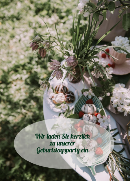 Partyeinladungen - Schablone ID 17935