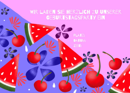 Partyeinladungen - Schablone ID 17937
