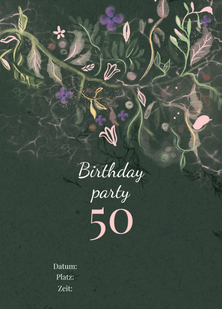 Partyeinladungen - Schablone ID 17947