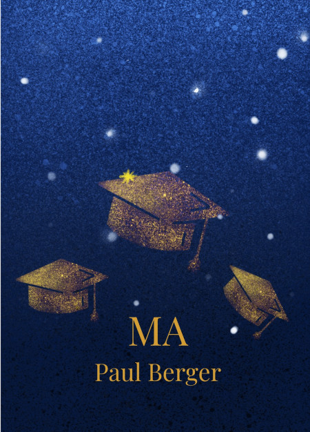 Abschluss Einladungskarten - Schablone ID 18025