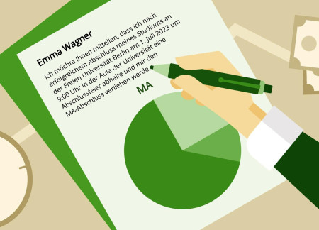 Abschluss Einladungskarten - Schablone ID 18062