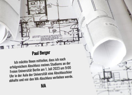 Abschluss Einladungskarten - Schablone ID 18066