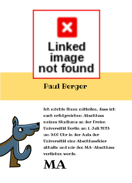 Abschluss Einladungskarten - Schablone ID 18074