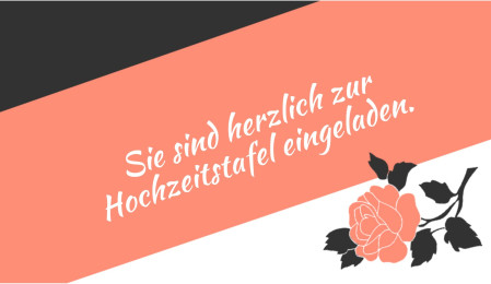 Einladungen zur Hochzeitsfeier - Schablone ID 18145