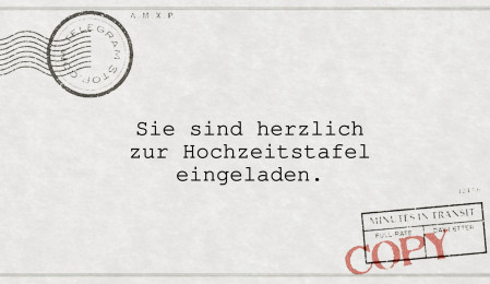 Einladungen zur Hochzeitsfeier - Schablone ID 18147