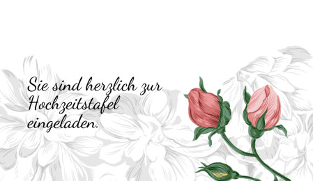 Einladungen zur Hochzeitsfeier - Schablone ID 18148