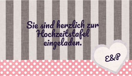 Einladungen zur Hochzeitsfeier - Schablone ID 18150