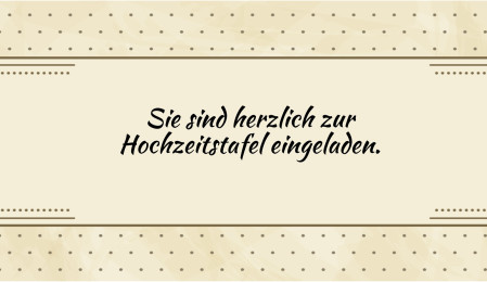 Einladungen zur Hochzeitsfeier - Schablone ID 18151