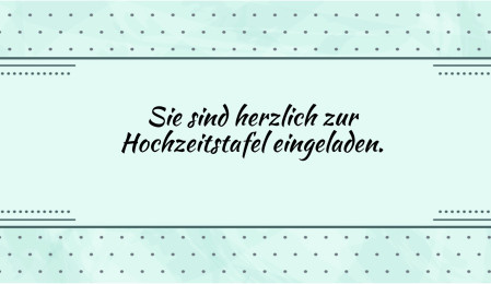 Einladungen zur Hochzeitsfeier - Schablone ID 18154