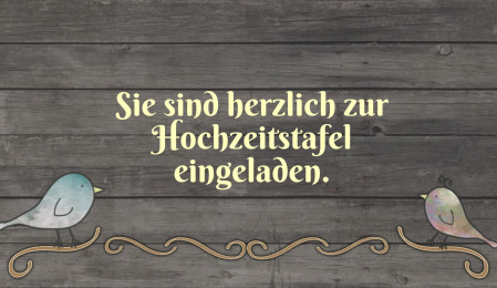 Einladungen zur Hochzeitsfeier - Schablone ID 18155