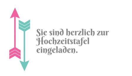 Einladungen zur Hochzeitsfeier - Schablone ID 18161