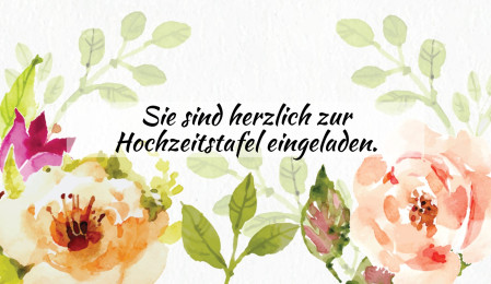 Einladungen zur Hochzeitsfeier - Schablone ID 18163