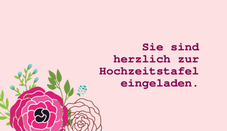 Einladungen zur Hochzeitsfeier - Schablone ID 18164