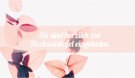 Einladungen zur Hochzeitsfeier - Schablone ID 18165