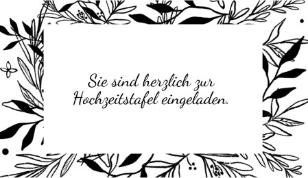 Einladungen zur Hochzeitsfeier - Schablone ID 18167