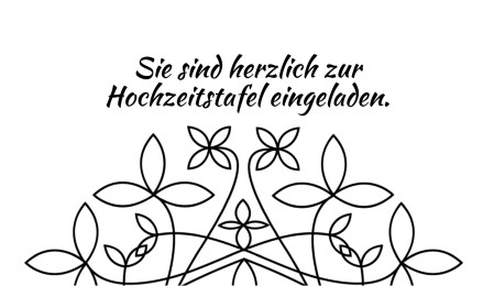 Einladungen zur Hochzeitsfeier - Schablone ID 18169