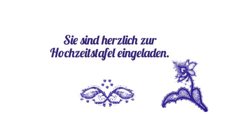 Einladungen zur Hochzeitsfeier - Schablone ID 18172