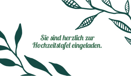 Einladungen zur Hochzeitsfeier - Schablone ID 18173