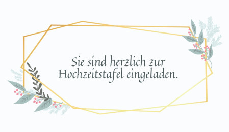 Einladungen zur Hochzeitsfeier - Schablone ID 18177