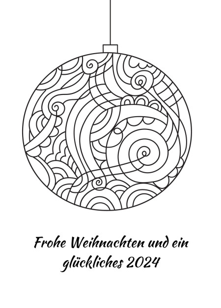 Weihnachtskarten - Schablone ID 18200