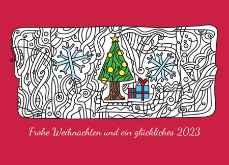 Weihnachtskarten - Schablone ID 18203