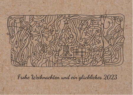 Weihnachtskarten - Schablone ID 18204