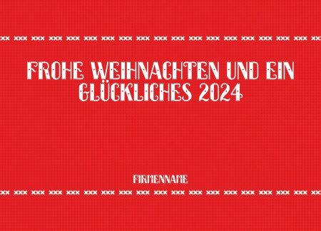 Weihnachtskarten - Schablone ID 18205